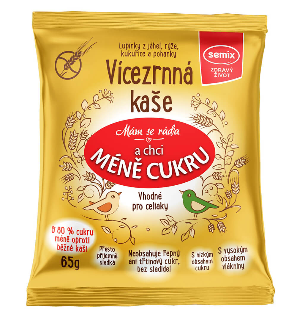 SEMIX Vícezrnná kaše -80% 65 g