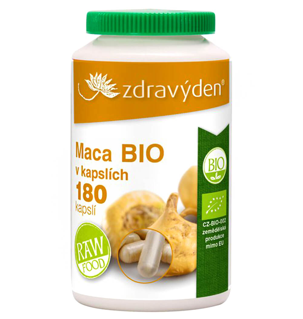 Zdravý den Maca BIO 180 kapslí