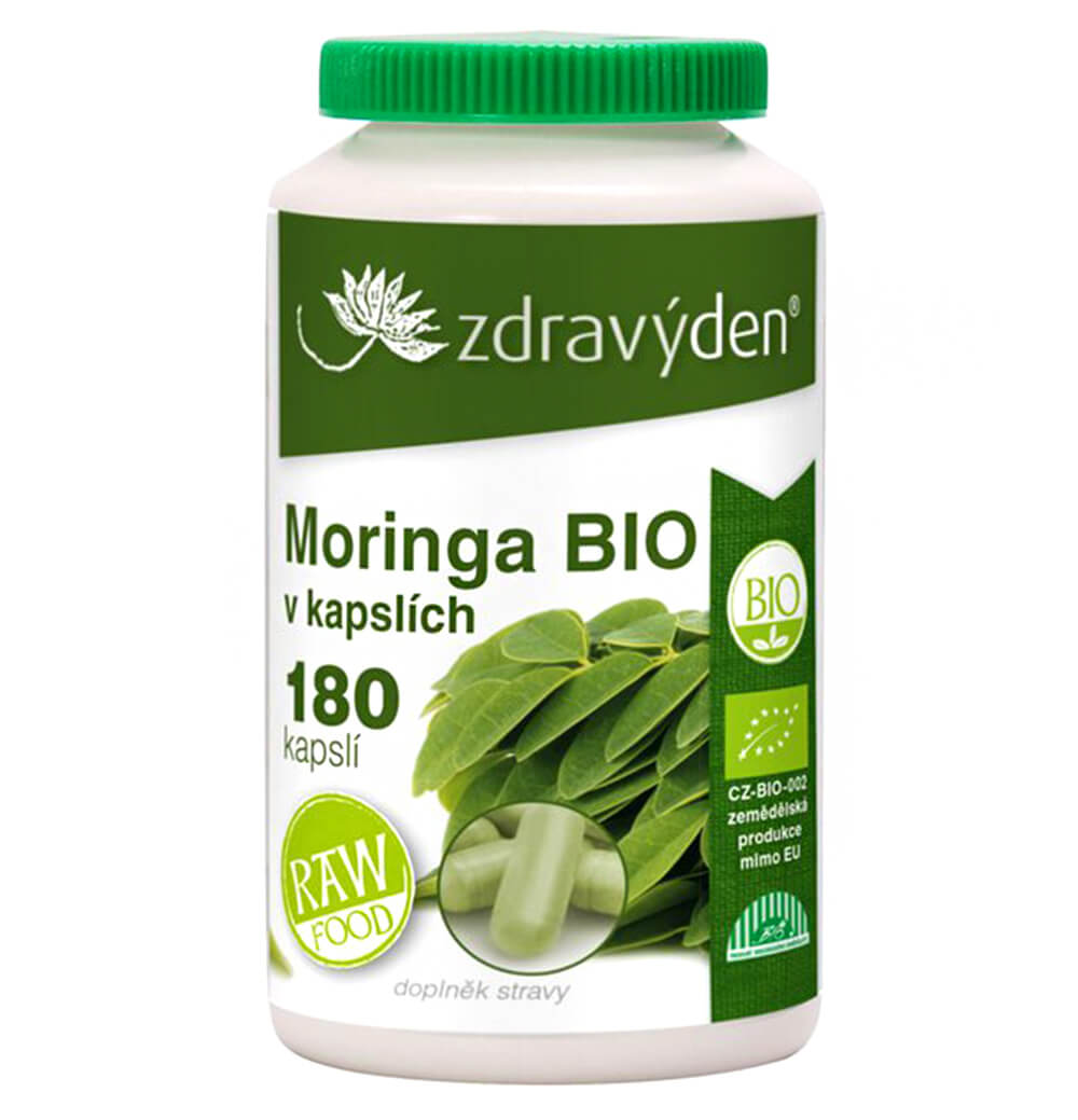 Zdravý den Moringa BIO 180 kapslí