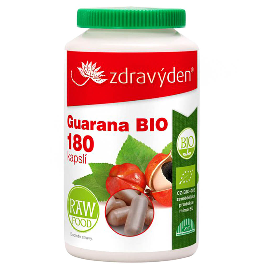 Zdravý den Guarana BIO 180 kapslí