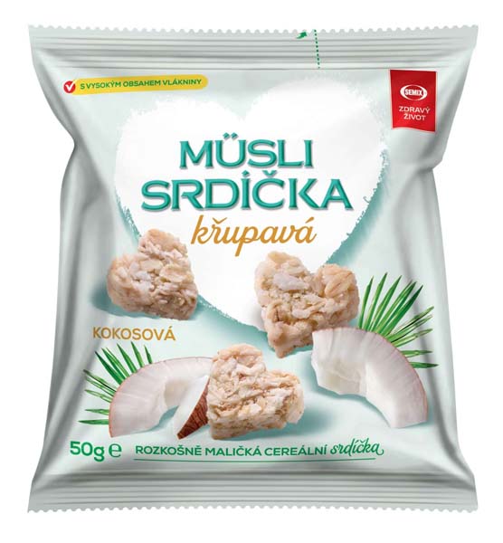 SEMIX Müsli srdíčka s kokosem 50g