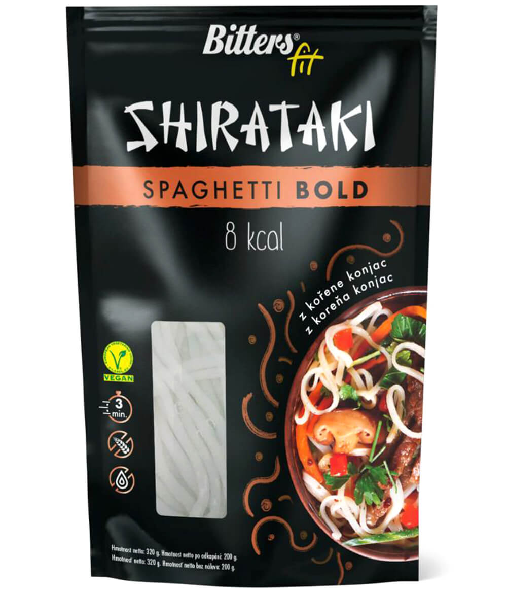 Bitters Shirataki konjakové spaghetti bold 320g