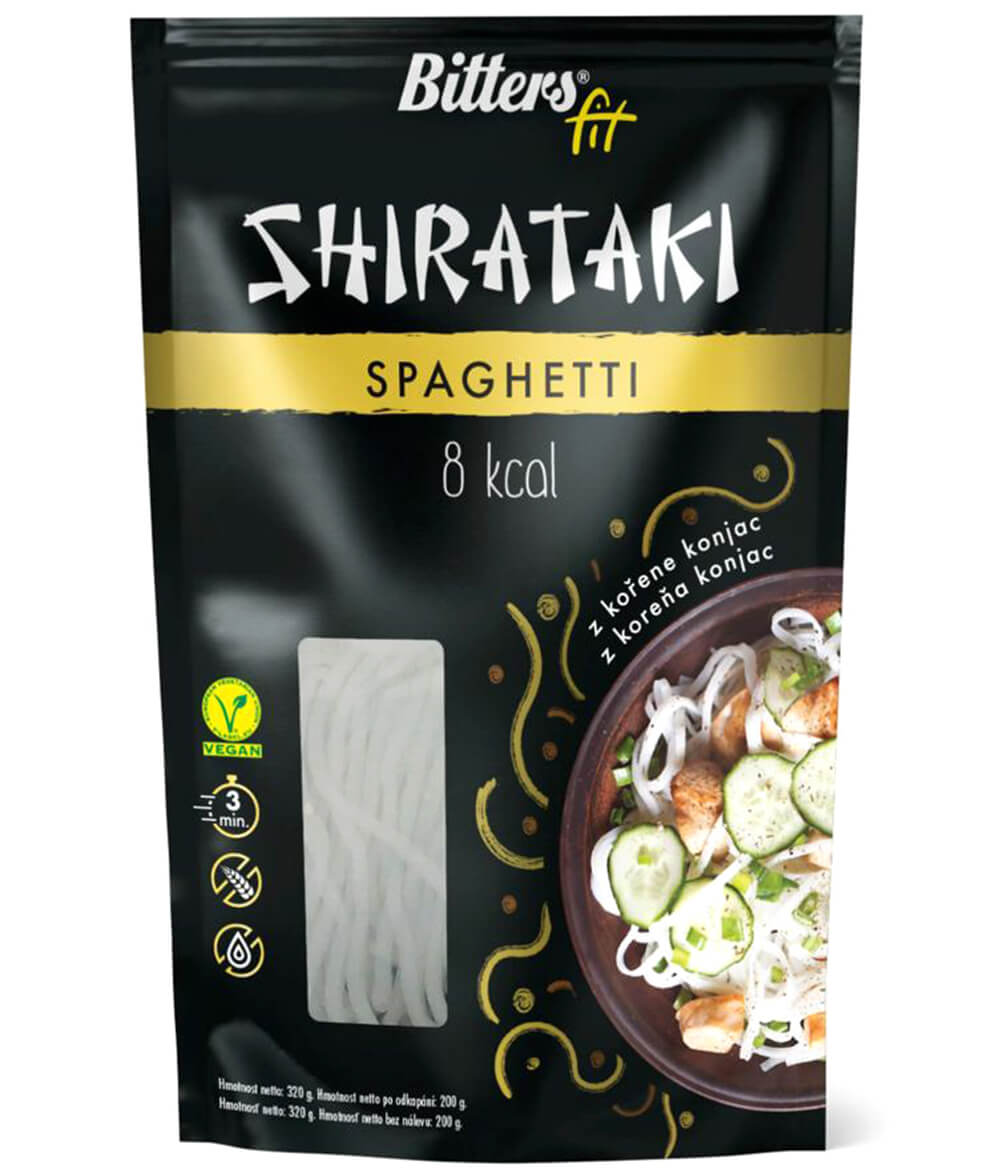 Bitters Shirataki konjakové spaghetti slim 320g Bitters Shirataki konjakové spaghetti slim 320g