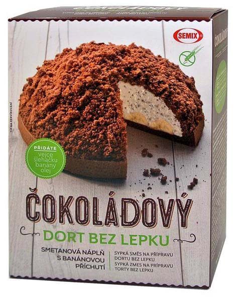 SEMIX Čokoládový dort bez lepku 430g