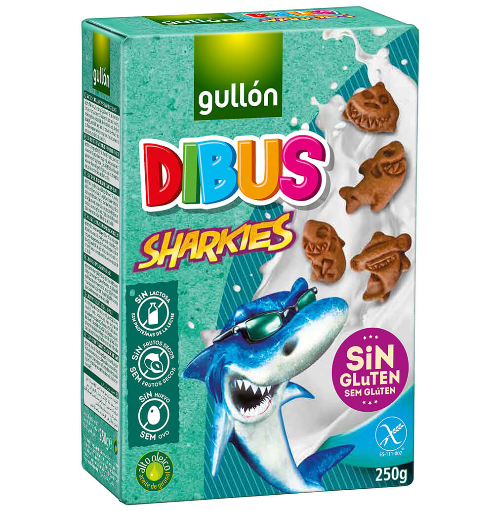 Gullón Sharkies sušenky bez lepku 250 g