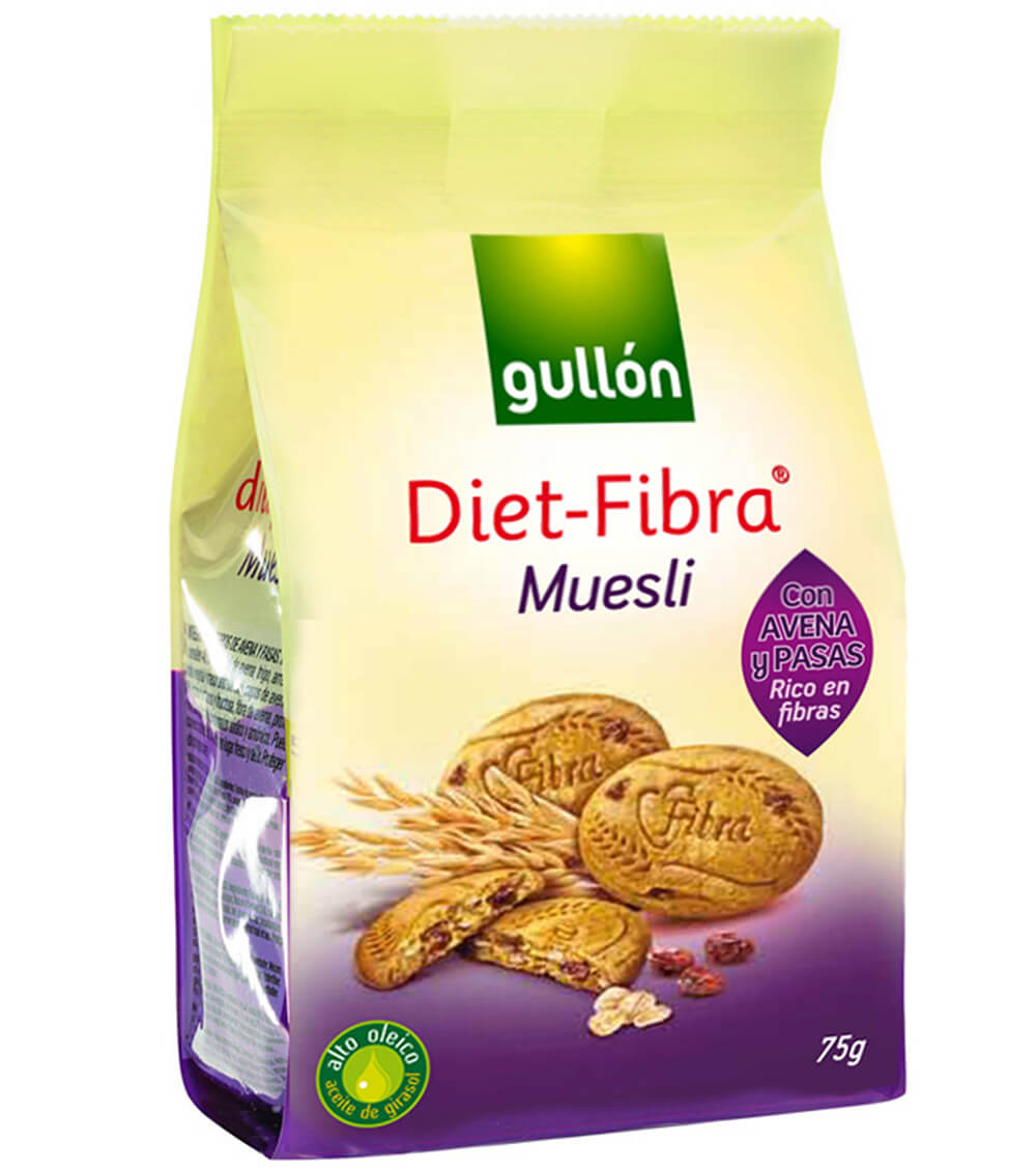 Gullón Diet Fibra Muesli Cookies 75 g