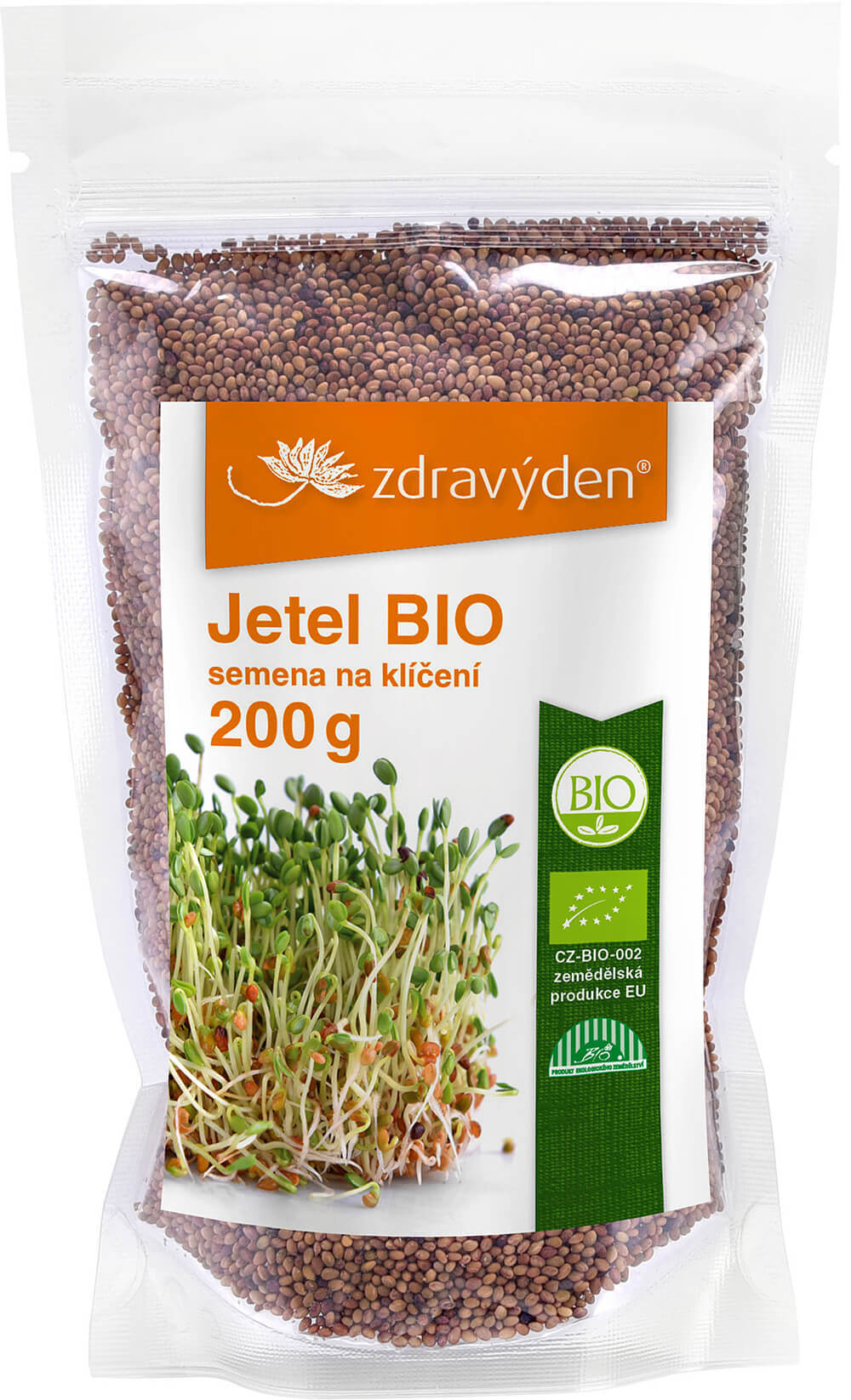 Zdravý den Jetel BIO semena na klíčení 200 g