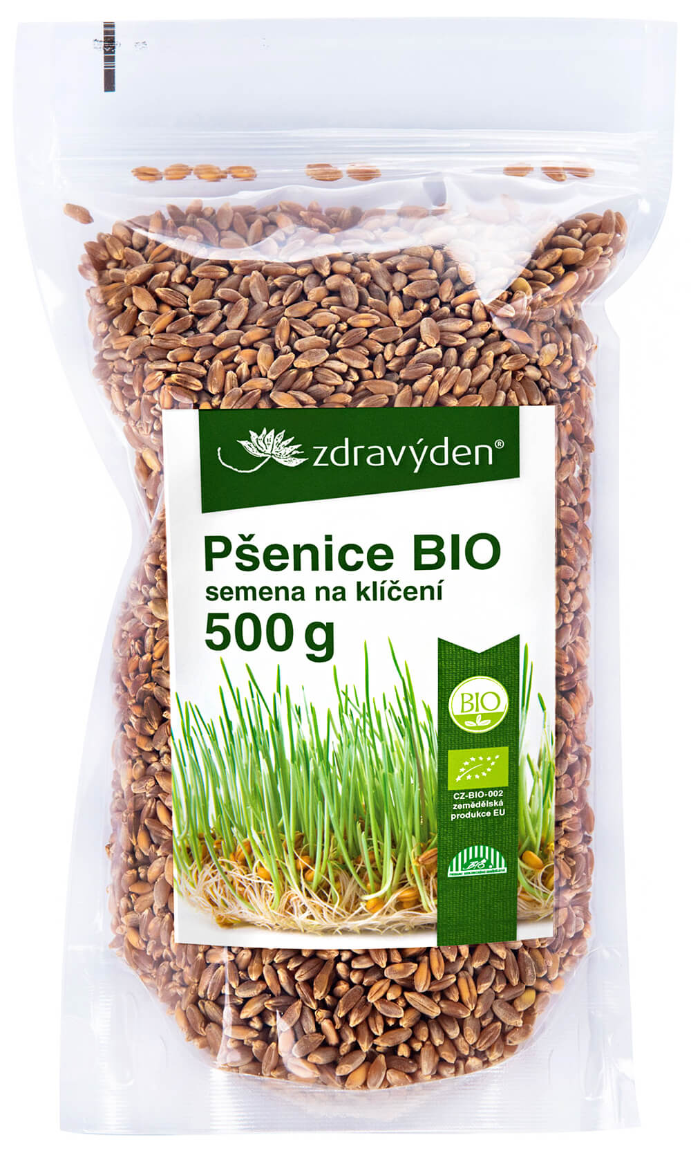 Zdravý den Pšenice BIO semena na klíčení 500 g