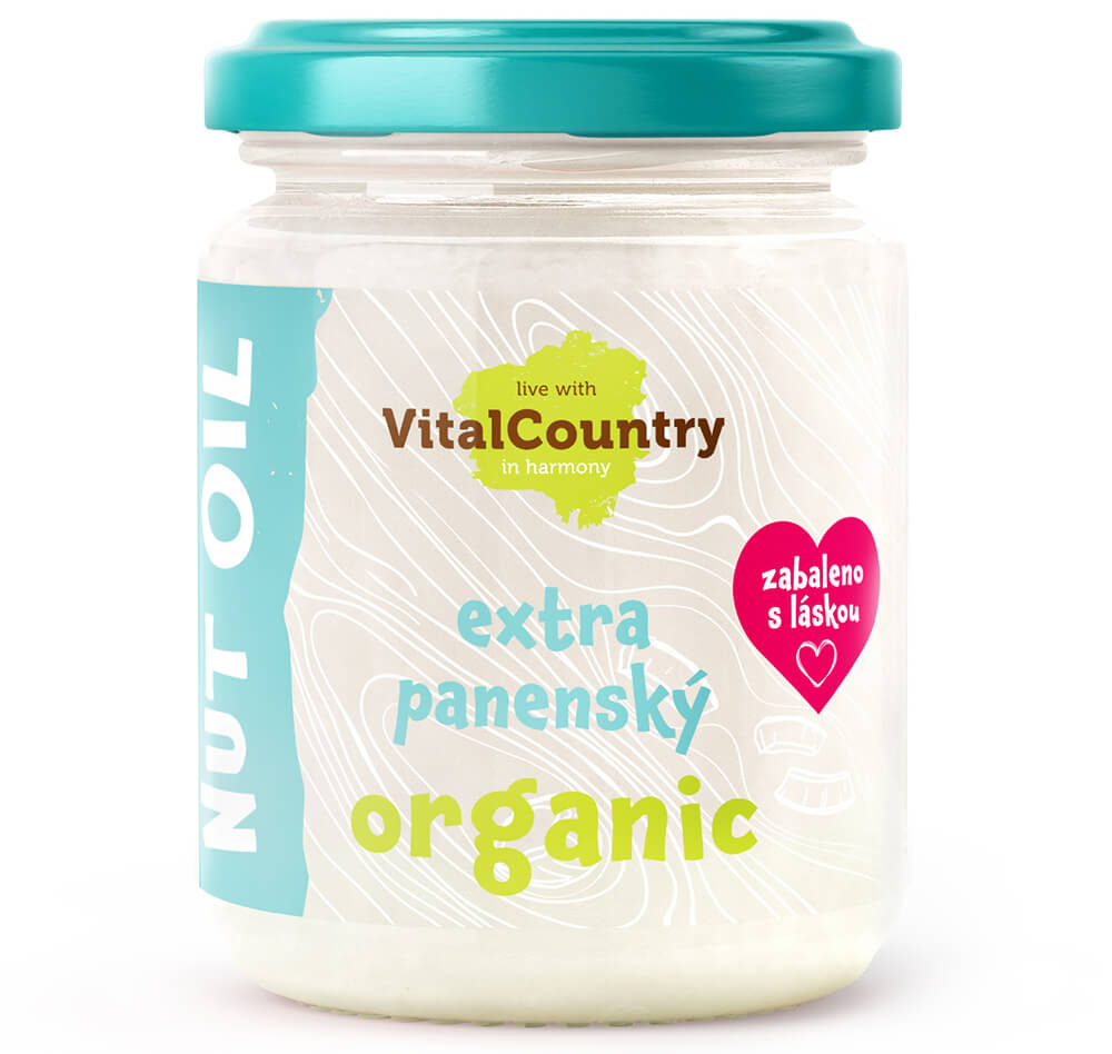 Vital Country Kokosový olej extra panenský BIO Obsah: 480 ml