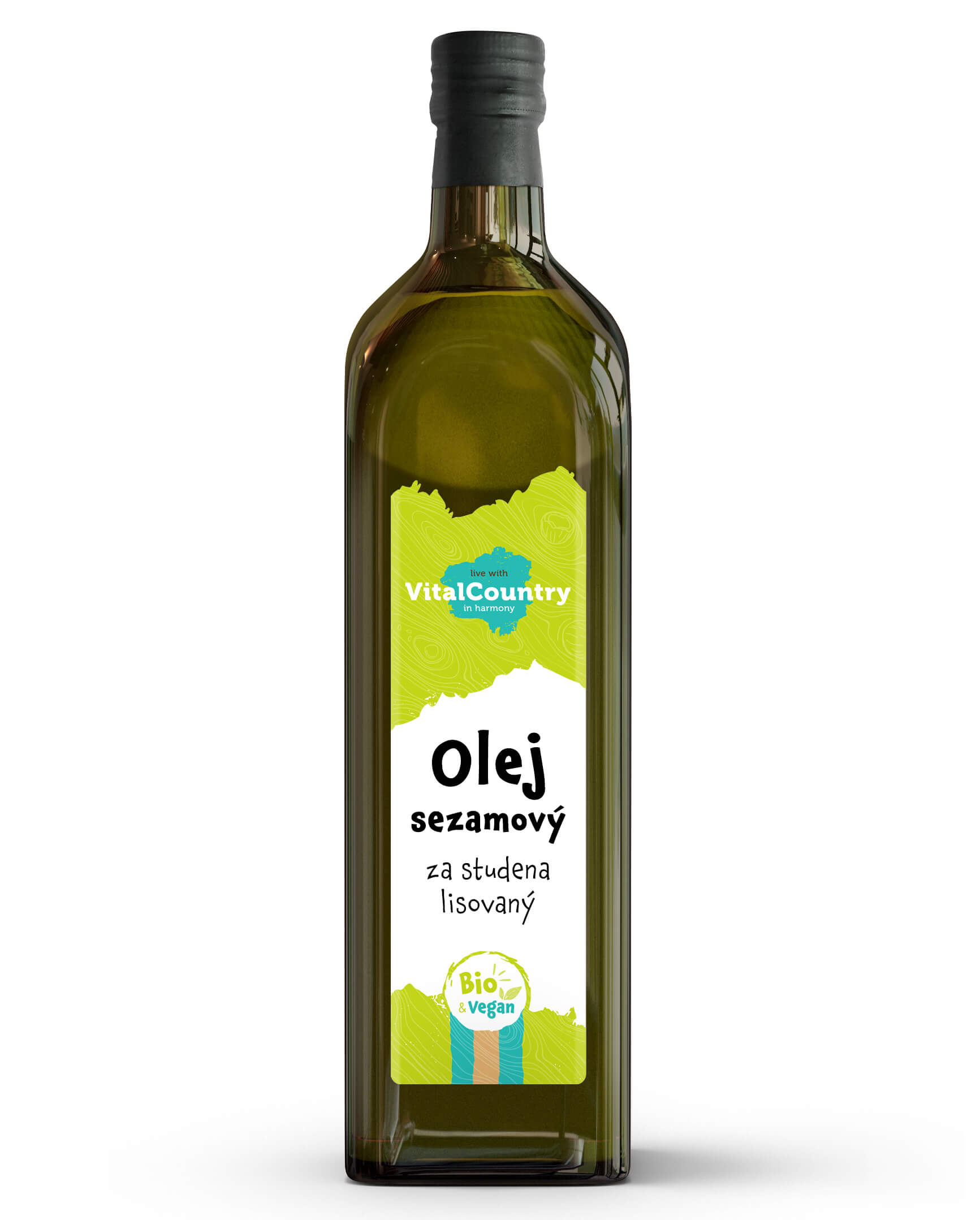 Vital Country Sezamový olej lisovaný za studena BIO 1000 ml