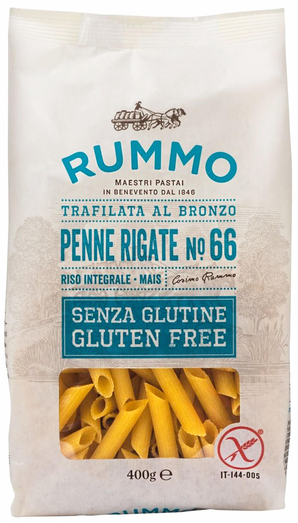 Rummo Penne Rigate bezlepkové těstoviny 400 g