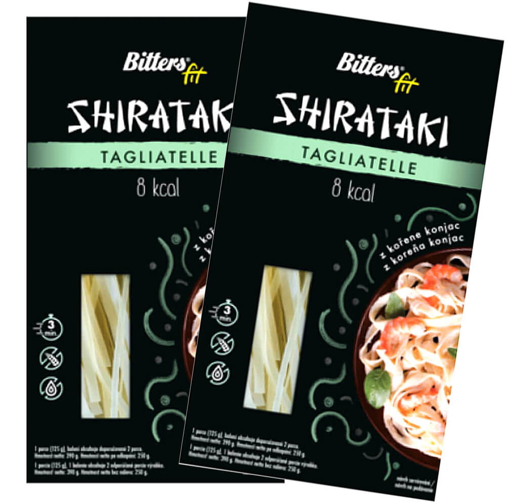 Bitters Shirataki konjakové tagliatelle 390g 1+1 ZDARMA