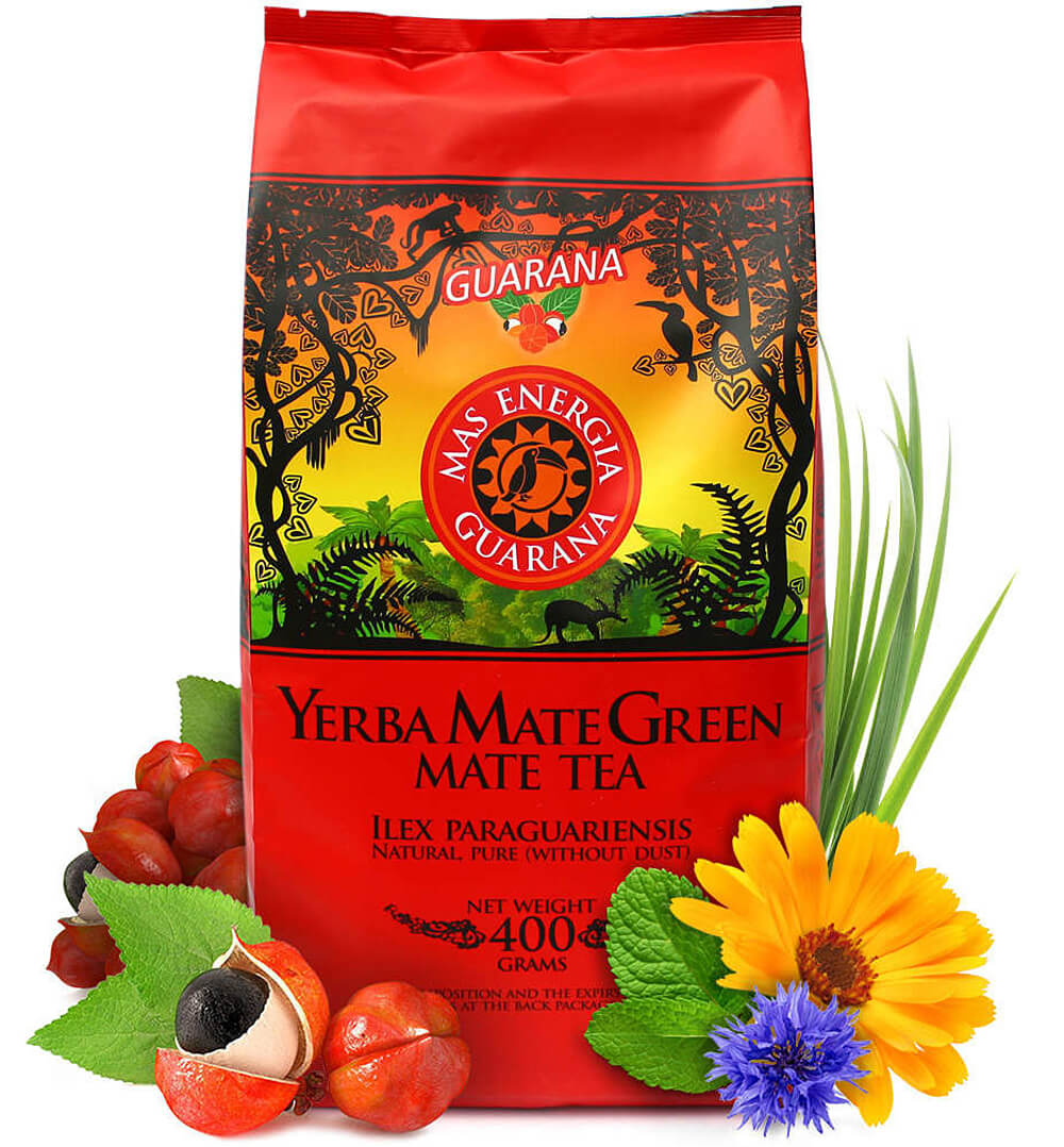 Mate Green Yerba Mas Energia Guarana 400 g