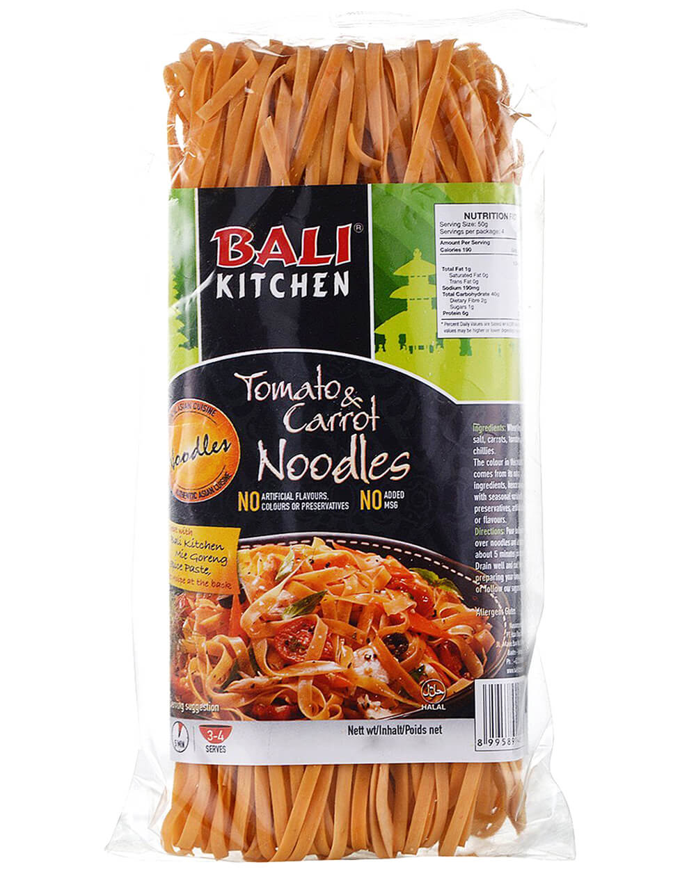 Bali Kitchen Nudle s rajčaty a mrkví 200 g