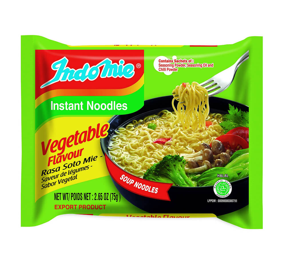 Indomie Instantní nudle se zeleninovou příchutí 75 g