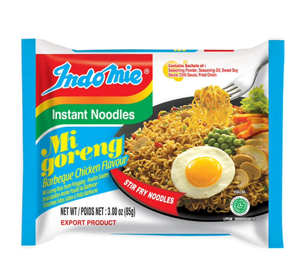 Indomie Instantní nudle kuřecí BBQ 80 g