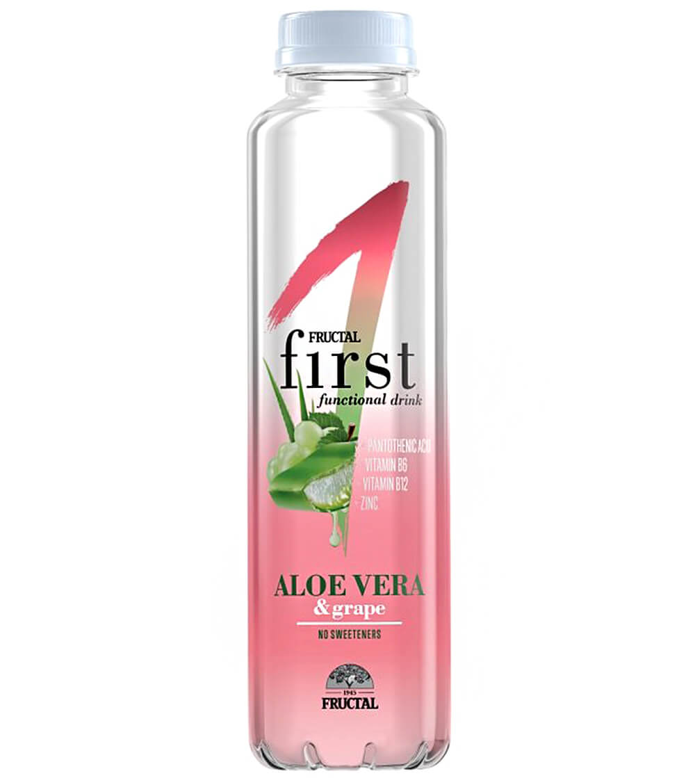 Levně Fructal First Aloe Vera a hrozny funkční voda 500 ml