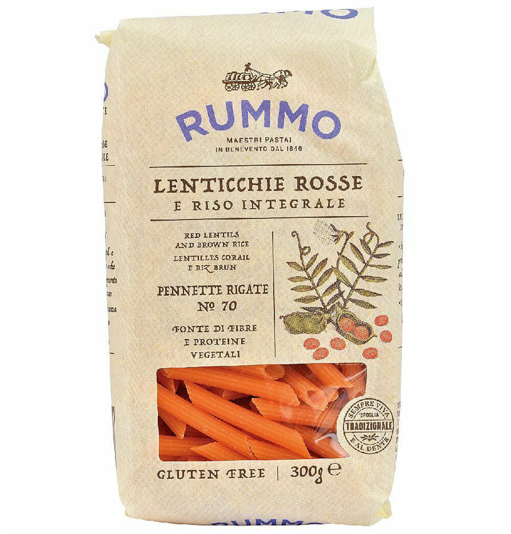 Rummo Pennette Rigate z červené čočky 300 g