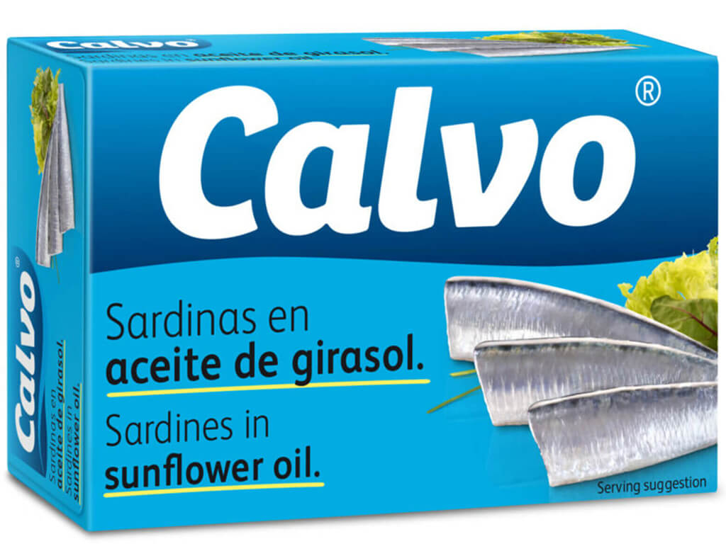 Calvo Sardinky ve slunečnicovém oleji 120 g