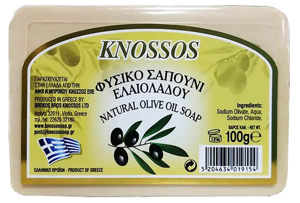 Knossos Přírodní olivové mýdlo bílé 100 g