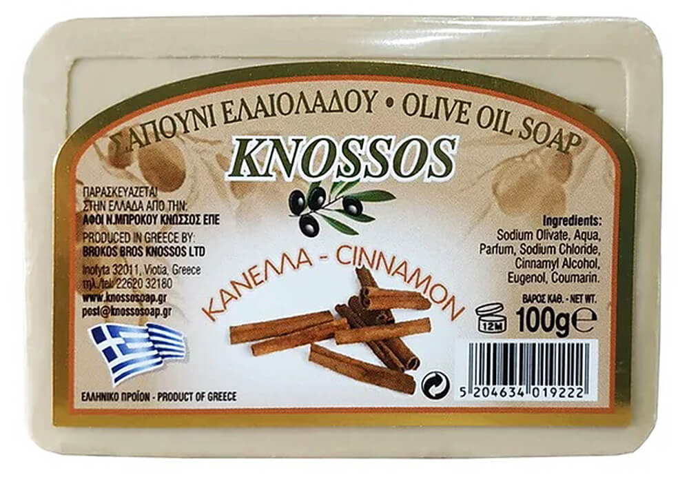 Knossos Přírodní olivové mýdlo Skořice 100 g