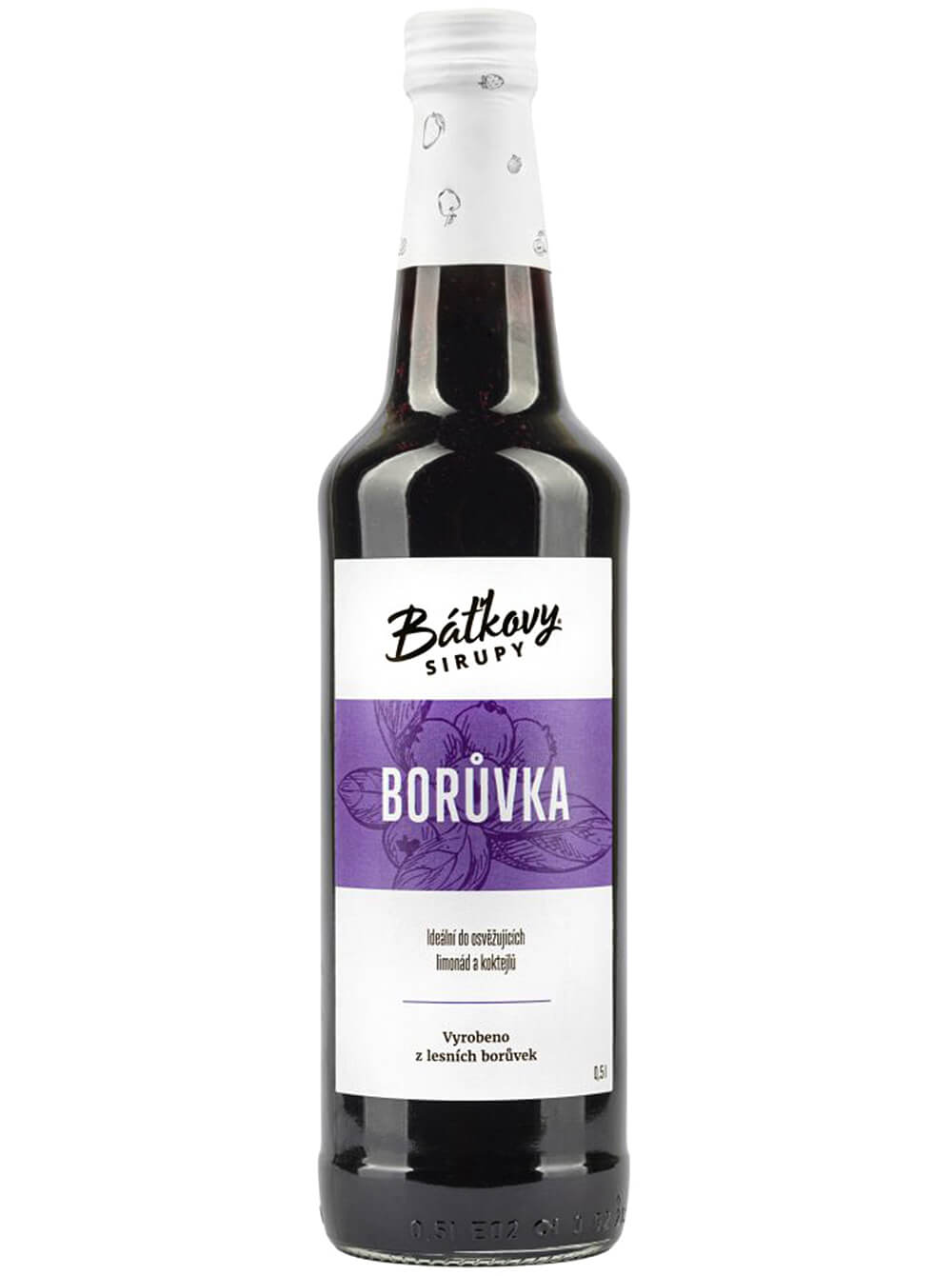 Báťkovy bylinkové sirupy Borůvkový sirup 500 ml