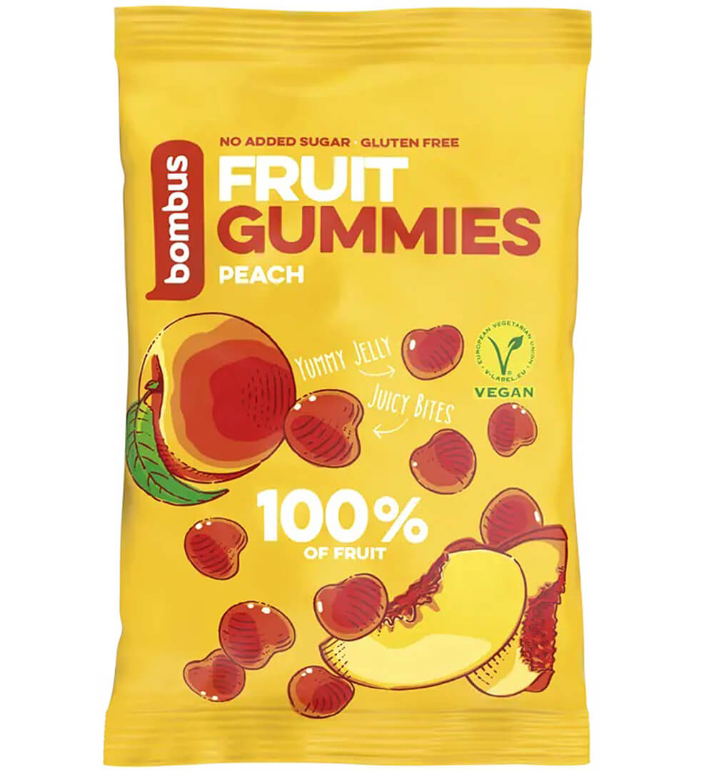 Bombus Fruit gummies broskev 35 g