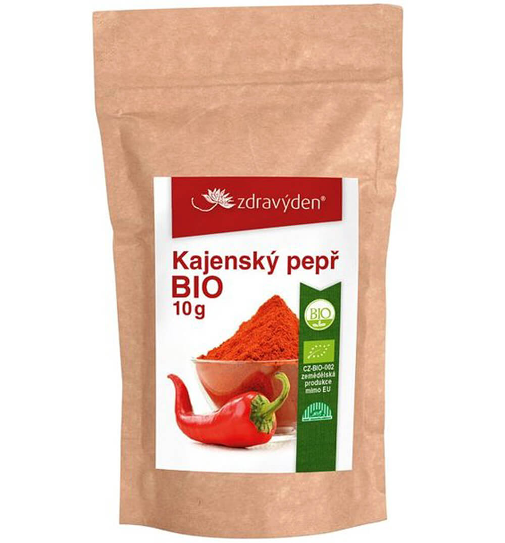 Zdravý den Kajenský pepř BIO 10 g