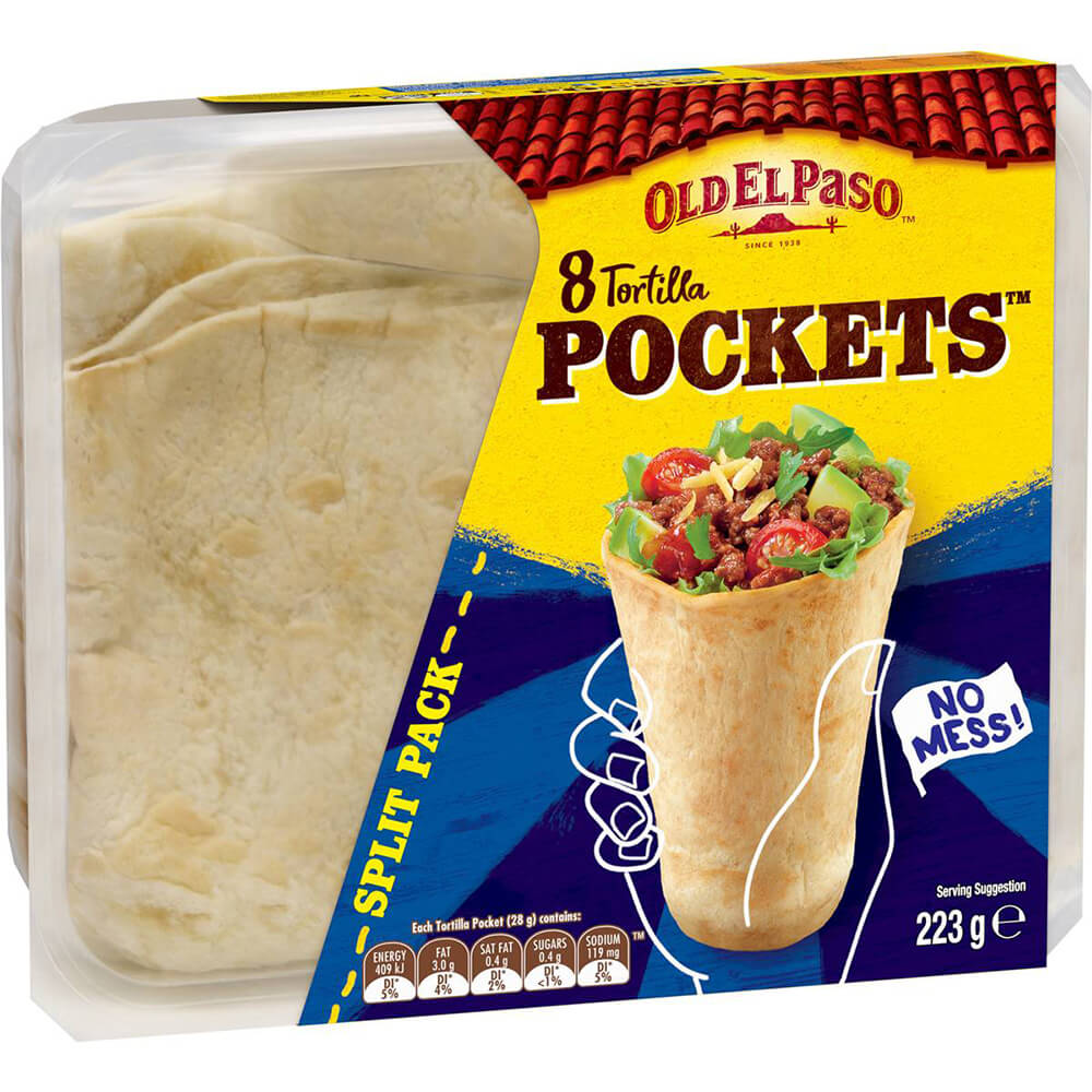 Old El Paso Tortilla Pockets 8 kusů 223 g