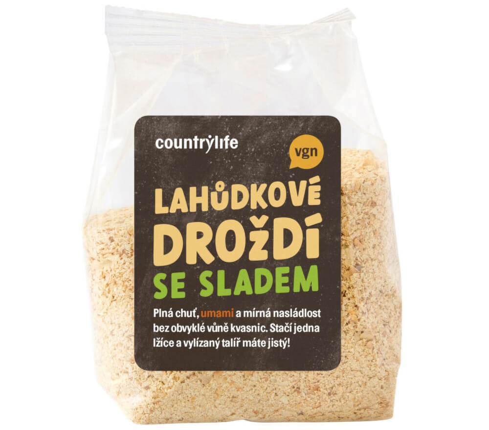 Country Life Lahůdkové droždí se sladem 150 g