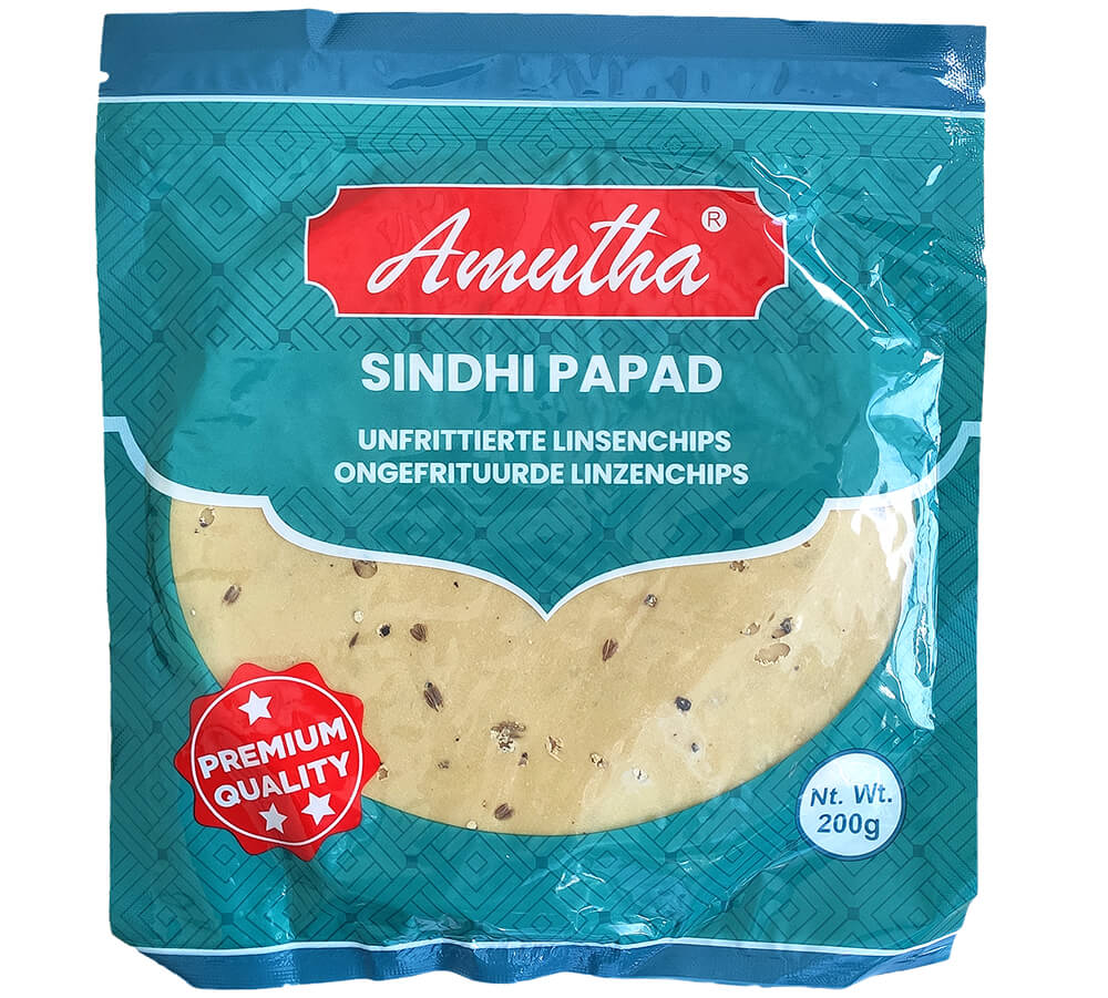 AMUTHA Indická placka Papad Sindhi Premium 200 g