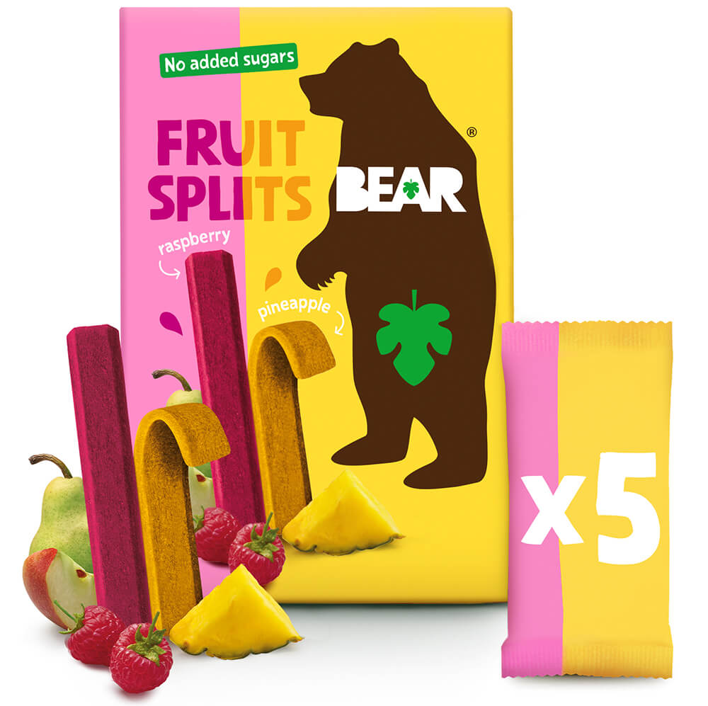 BEAR Fruit Splits malina a ananas 5 x 20 g