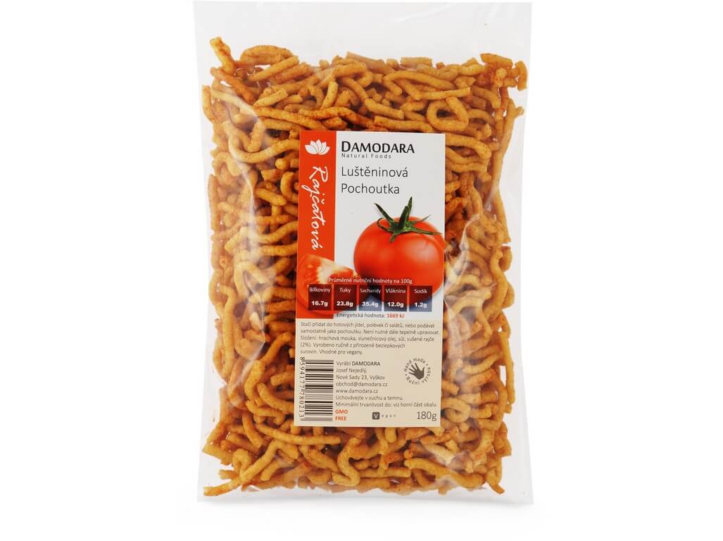 Damodara Luštěninová pochoutka rajčatová 180 g