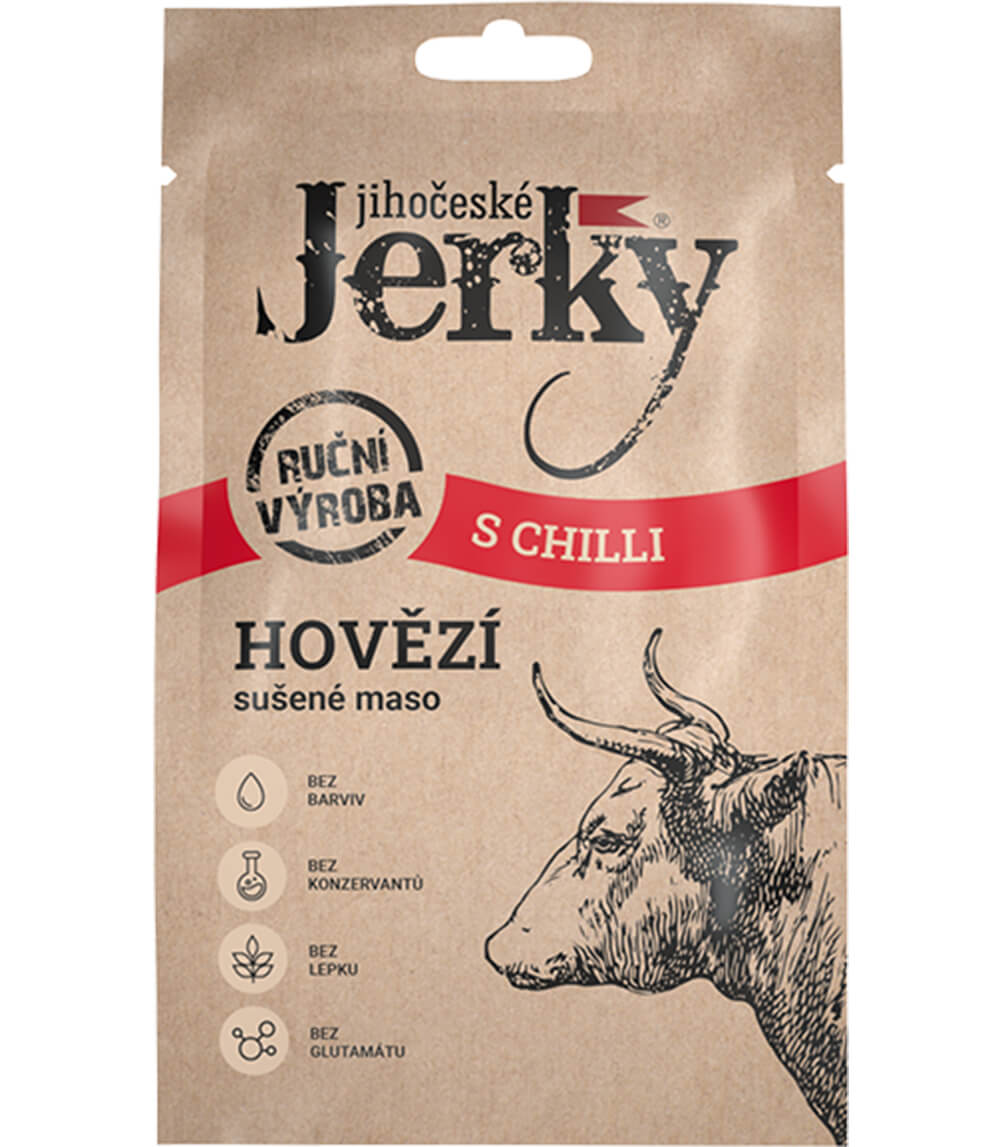 Jihočeské Jerky Hovězí s chilli 20g