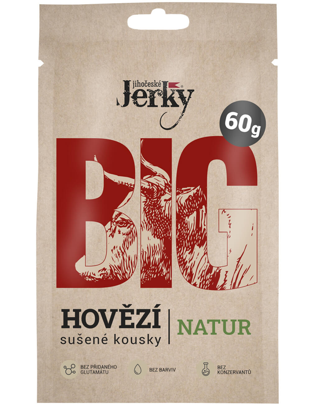 Jihočeské Jerky Hovězí natur BIG 60g