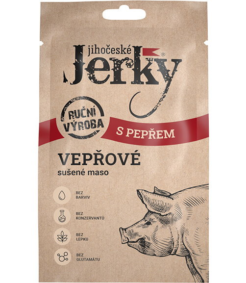 Jihočeské Jerky Vepřové s pepřem 20g