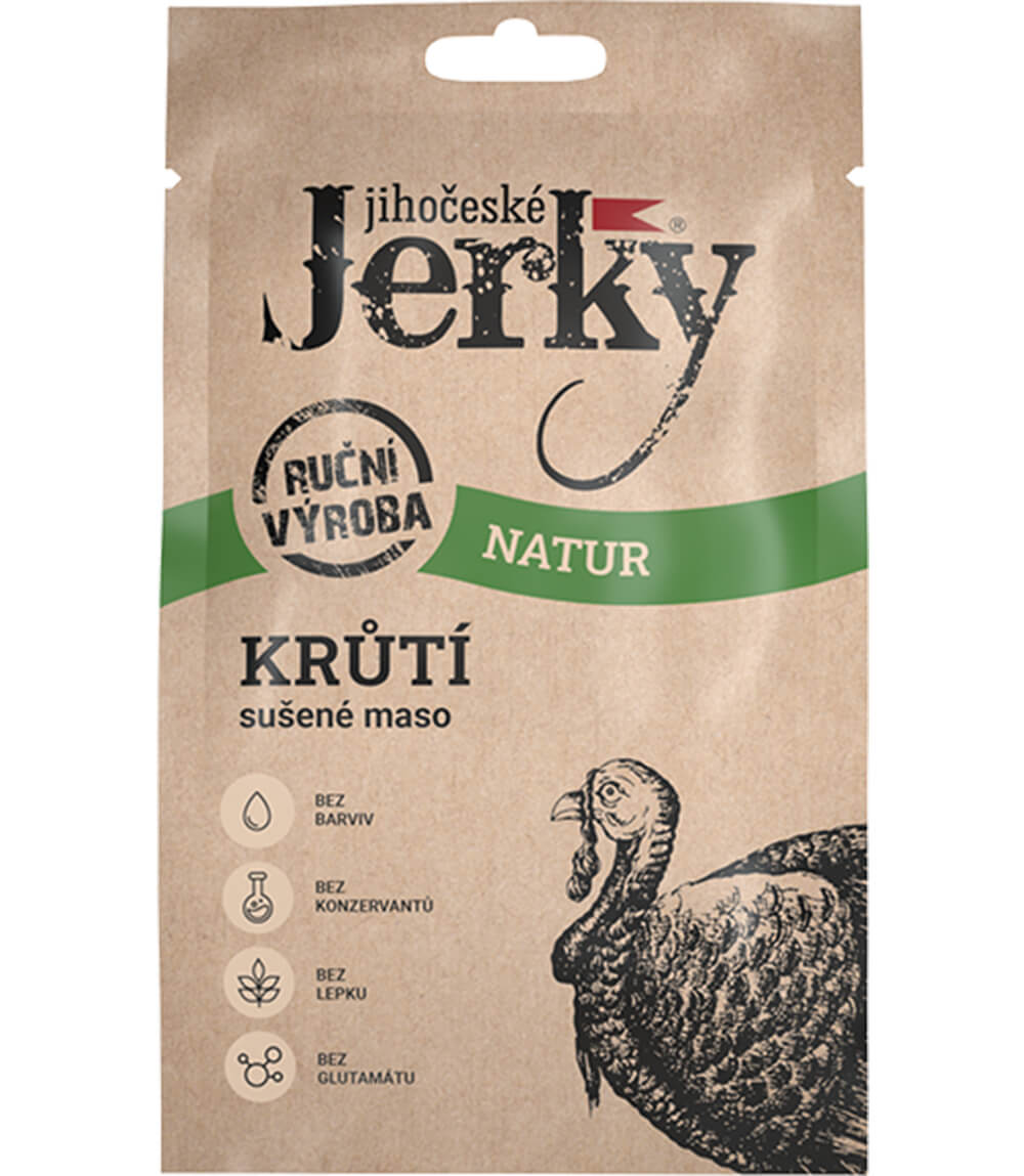 Jihočeské Jerky Krůtí natur 20g