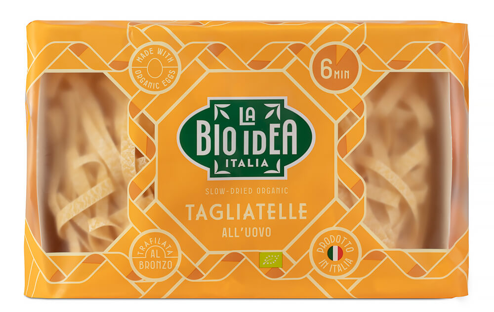 Bio Idea Tagliatelle semolinové vaječné těstoviny Bio 250 g