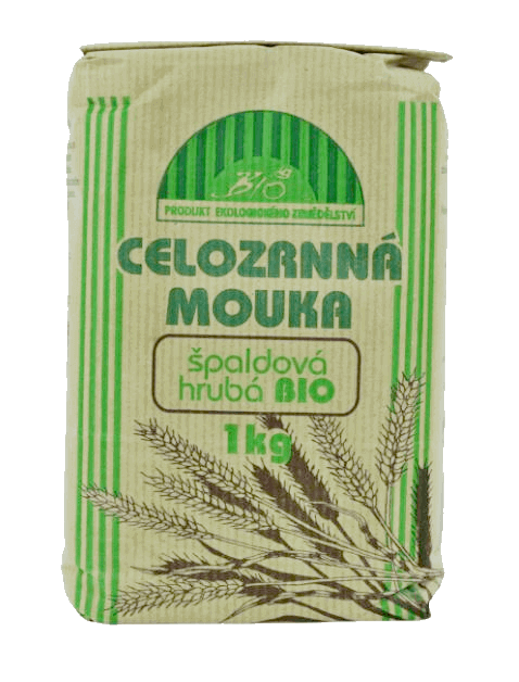 Natural Jihlava Natural mouka špaldová celozrnná hrubá BIO 1kg