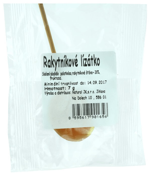 Natural Jihlava Rakytníkové lízátko 7g