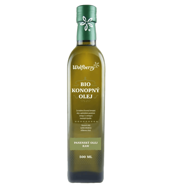 Wolfberry Konopný olej BIO Obsah: 500 ml