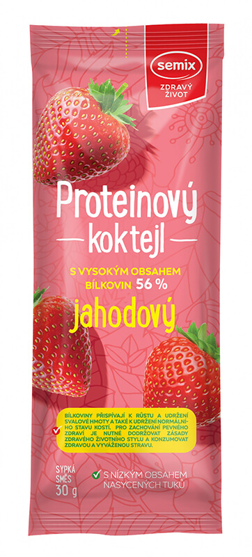 SEMIX Proteinový koktejl jahodový 30g