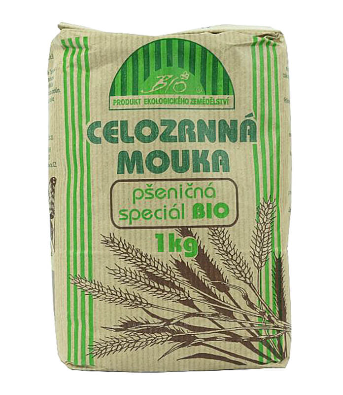 Natural Jihlava Celozrnná mouka pšeničná speciál BIO 1kg