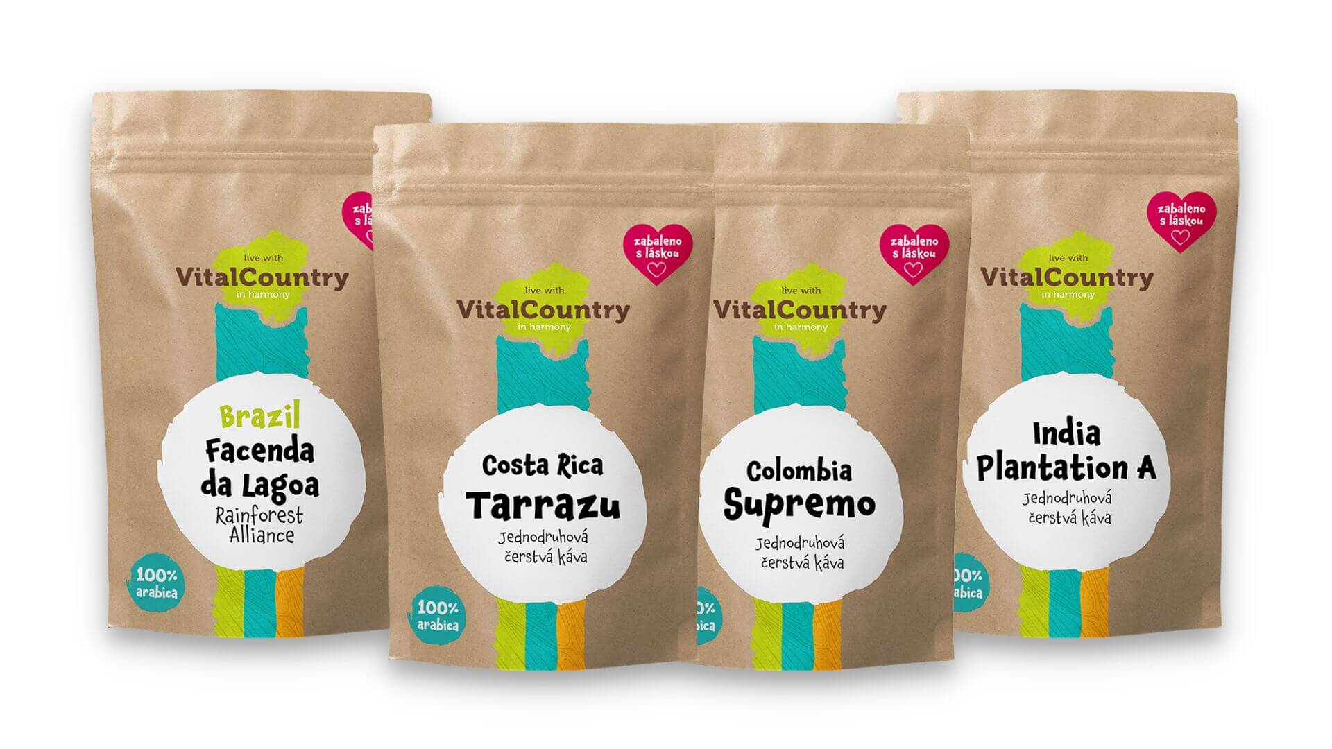 Vital Country Degustační balíček 1 (4x 100g)