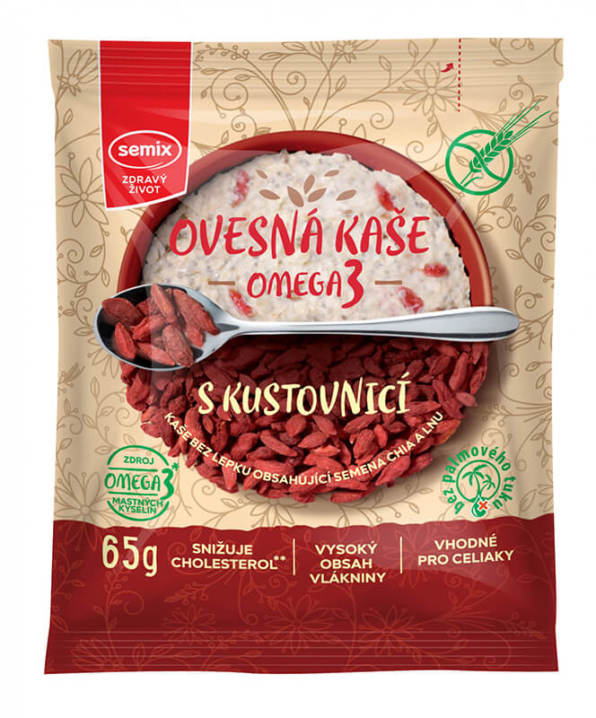 SEMIX Ovesná kaše omega3 s kustovnicí bez lepku 65 g