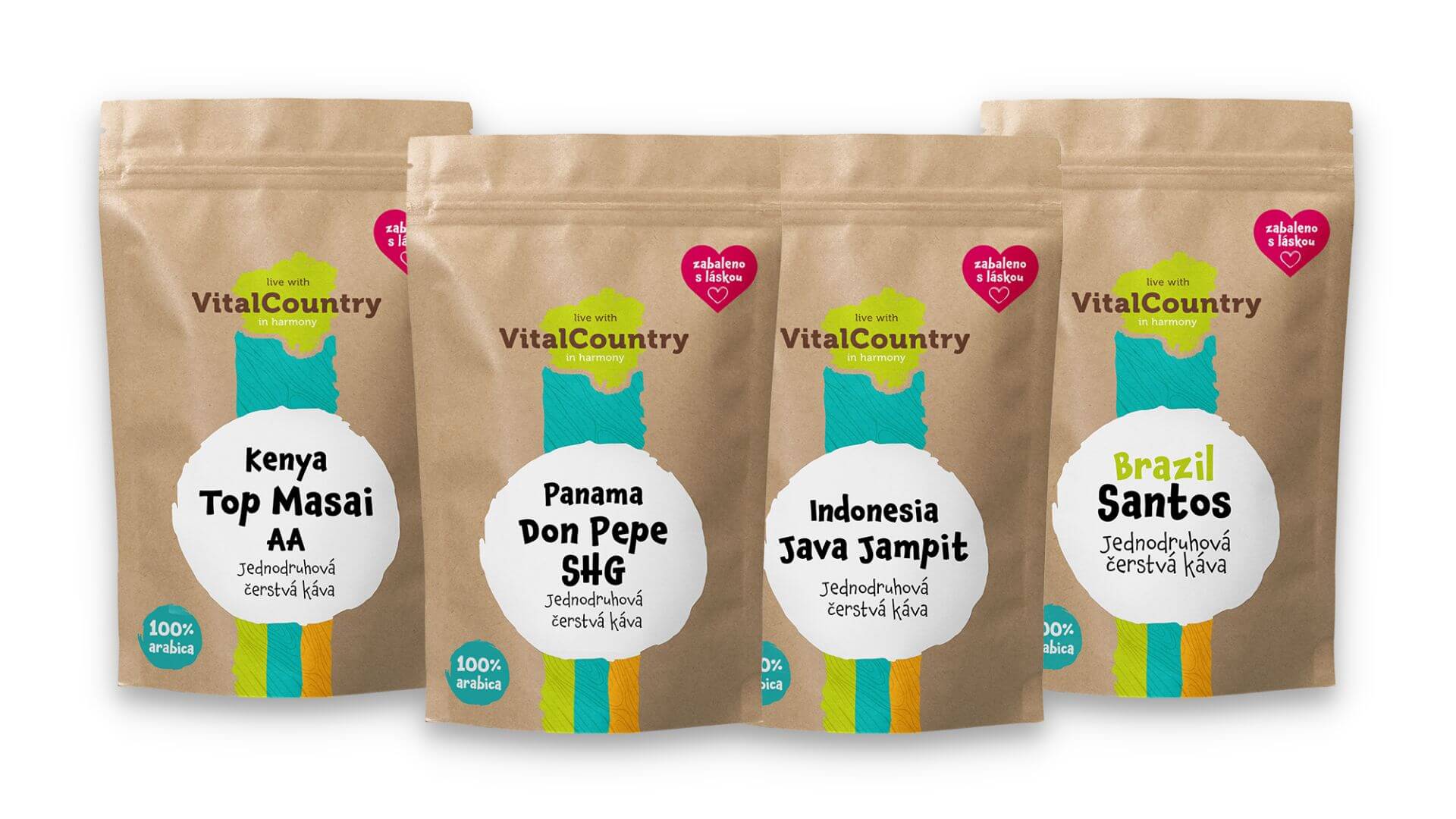 Vital Country Degustační balíček 4 (4x 100g)