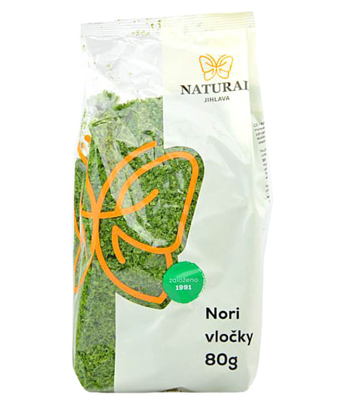 Natural Jihlava Mořské řasy Nori (vločky) 80g