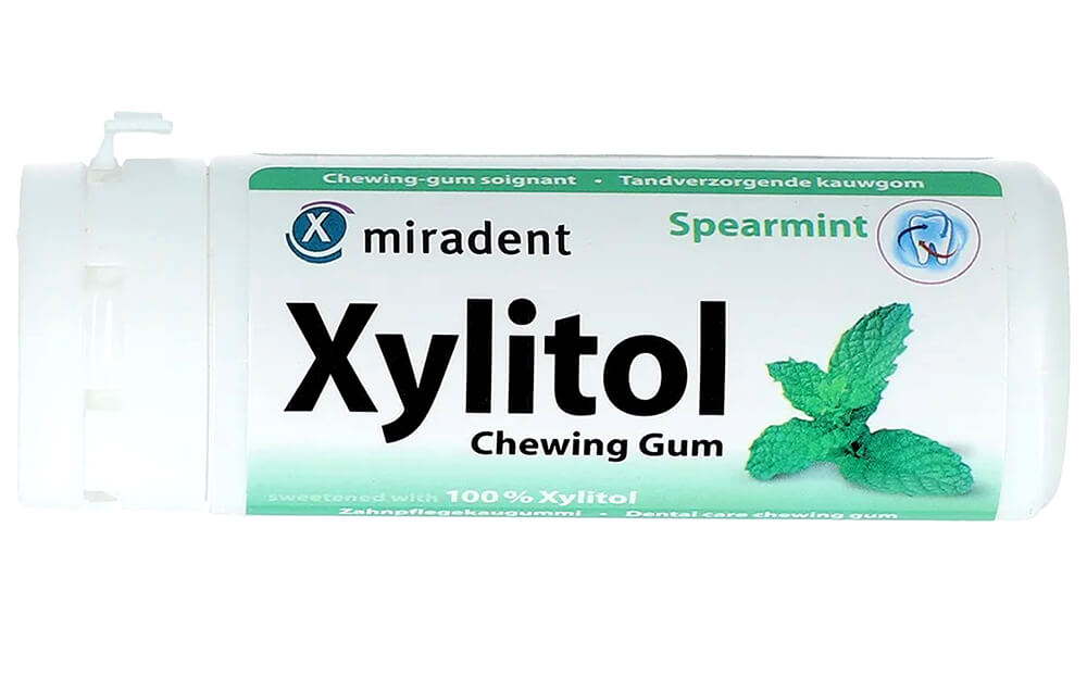 Miradent Xylitol žvýkačky SPEARMINT 30 ks