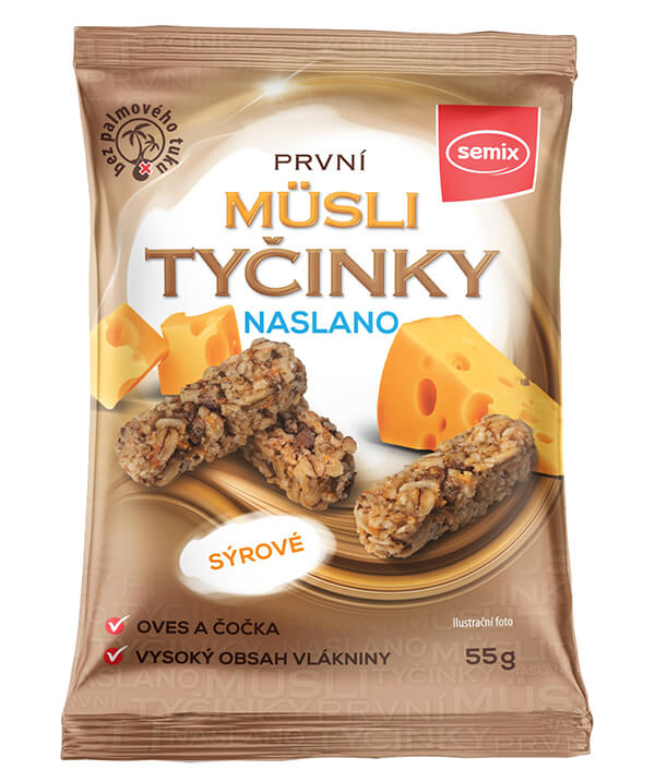 SEMIX Müsli tyčinky naslano sýrové 55g