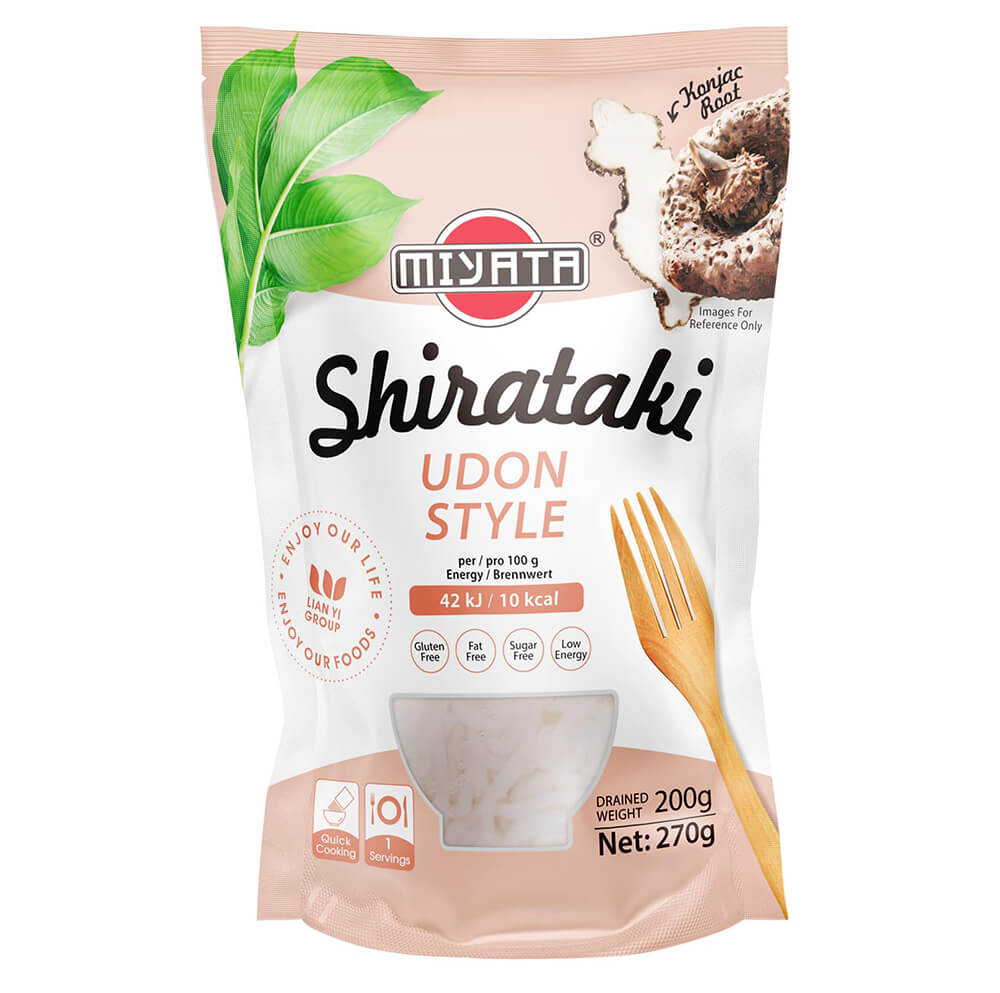 Miyata Konjakové nudle Shirataki Udon v nálevu 270g